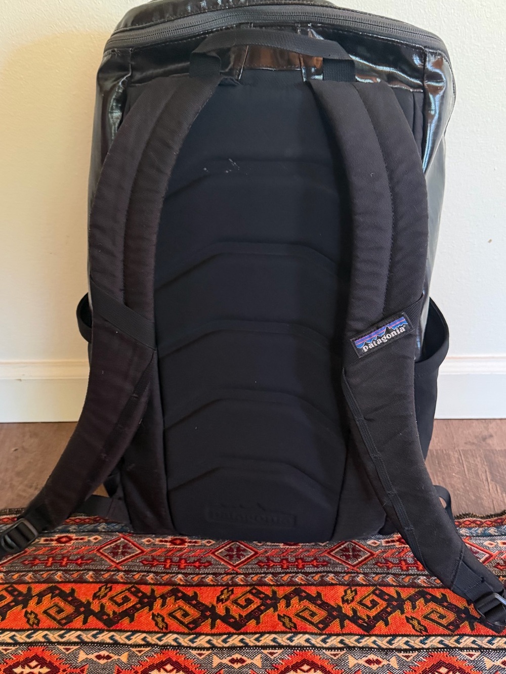 Patagonia Black Hole Pack 25L Black Glossy Backpack Travel Daypack - Picture 2 of 2